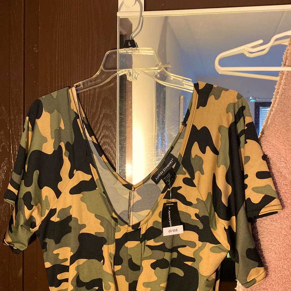 AshleyStewart Camouflage Jumpsuit - SIZE 10